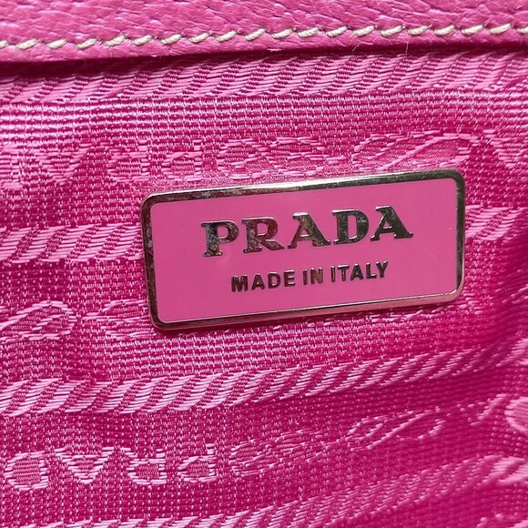 Authentic Prada Pink Canvas Hand Bag mon715-110525 - Picture 16 of 16